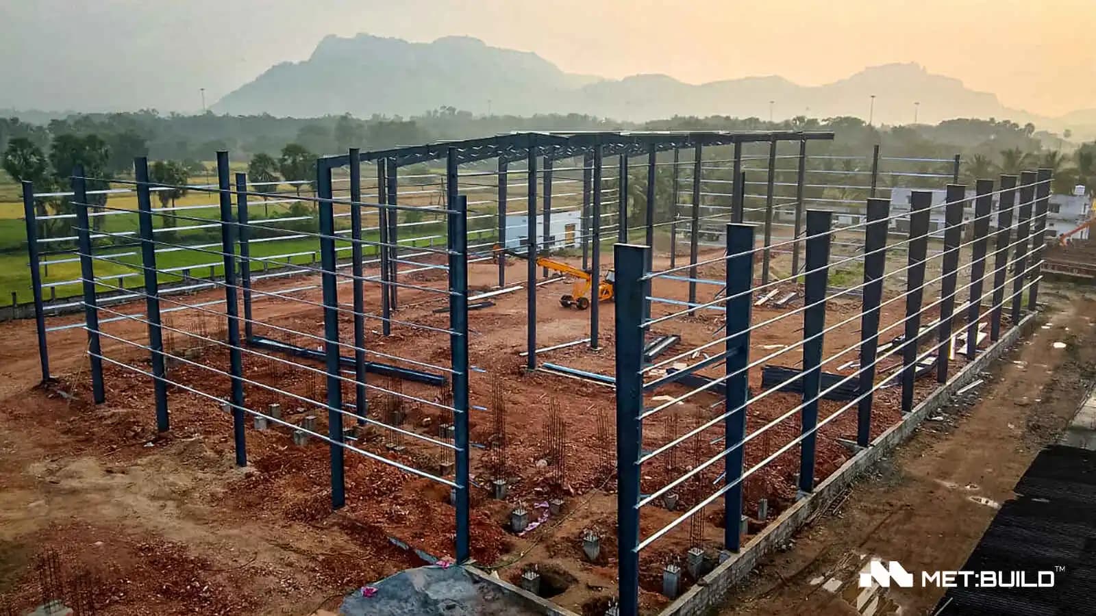 Nallagonda Rice Industry - a 29,252 sq.ft Ricemill/Godown PEB by MetBuild